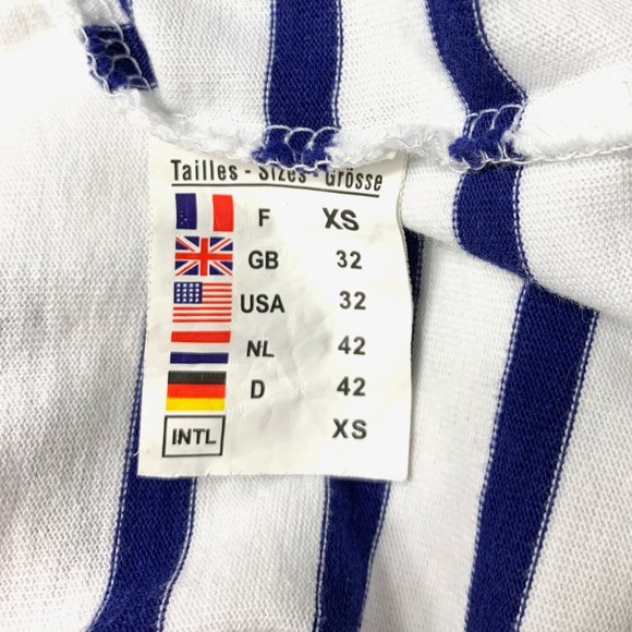 CAPTAIN CORSAIRE Striped Breton Nautical Sailor Logo Sweater Pullover - XS - Picture 9 of 9